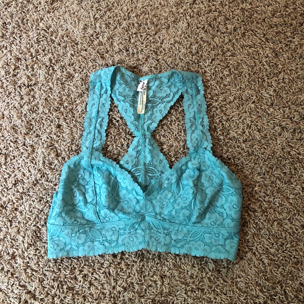 Free People Aqua Bralette